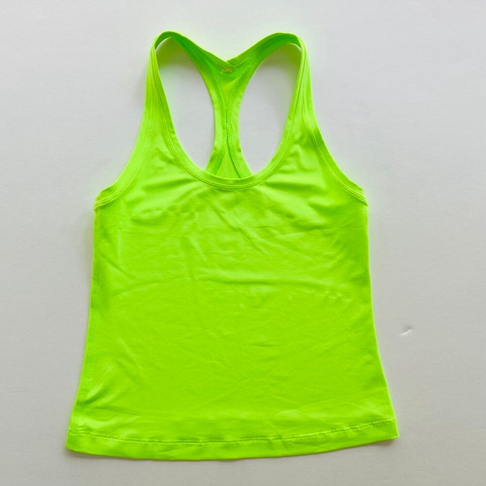 Lululemon Cool Racerback 2017 Seawheeze Zippy Green Size 4 Race Length Luxtreme
